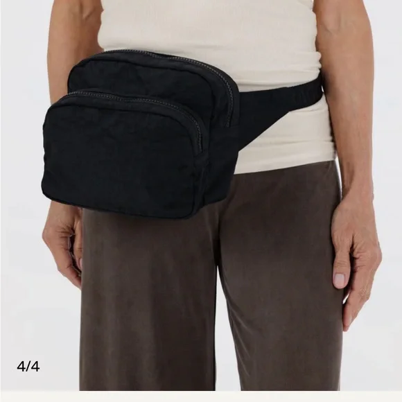 NWT BAGGU Black Belt Bag - Picture 6 of 6